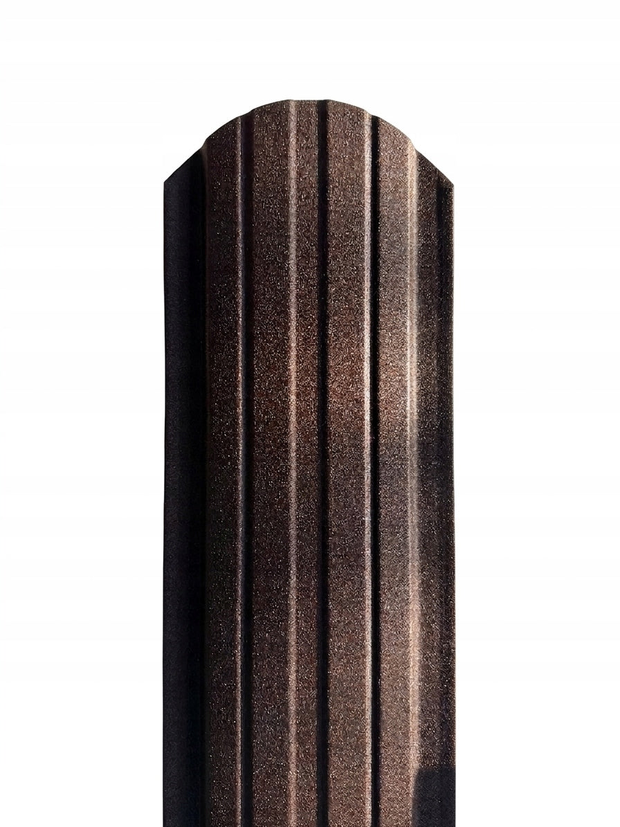Metal fence bar matt Bronze long from 145 to 200cm