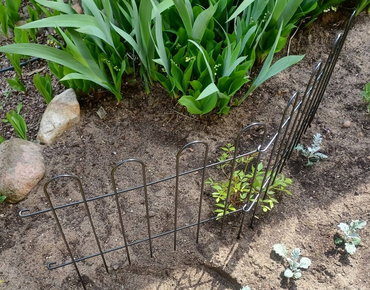 Metal fence garden fence 52/45cm H016 Height 45 m