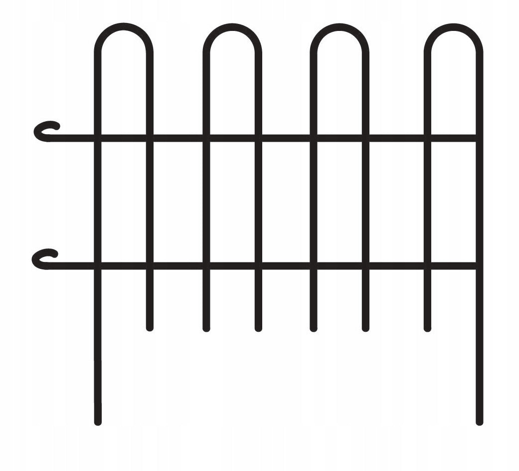 Metal fence garden fence 52/45cm H016