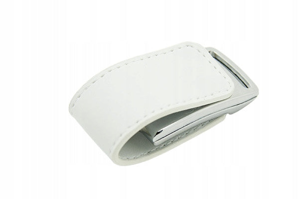 Metal flash drive - leather 512 mb, usb 2.0 with engraving Brand MemoRabbit
