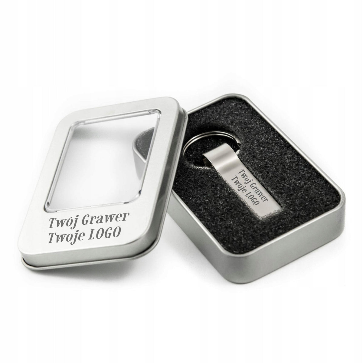 Metal flash drive mini PENDANT 4 GB USB 2.0 + BOX + ENGRAVING LOGO GADGET