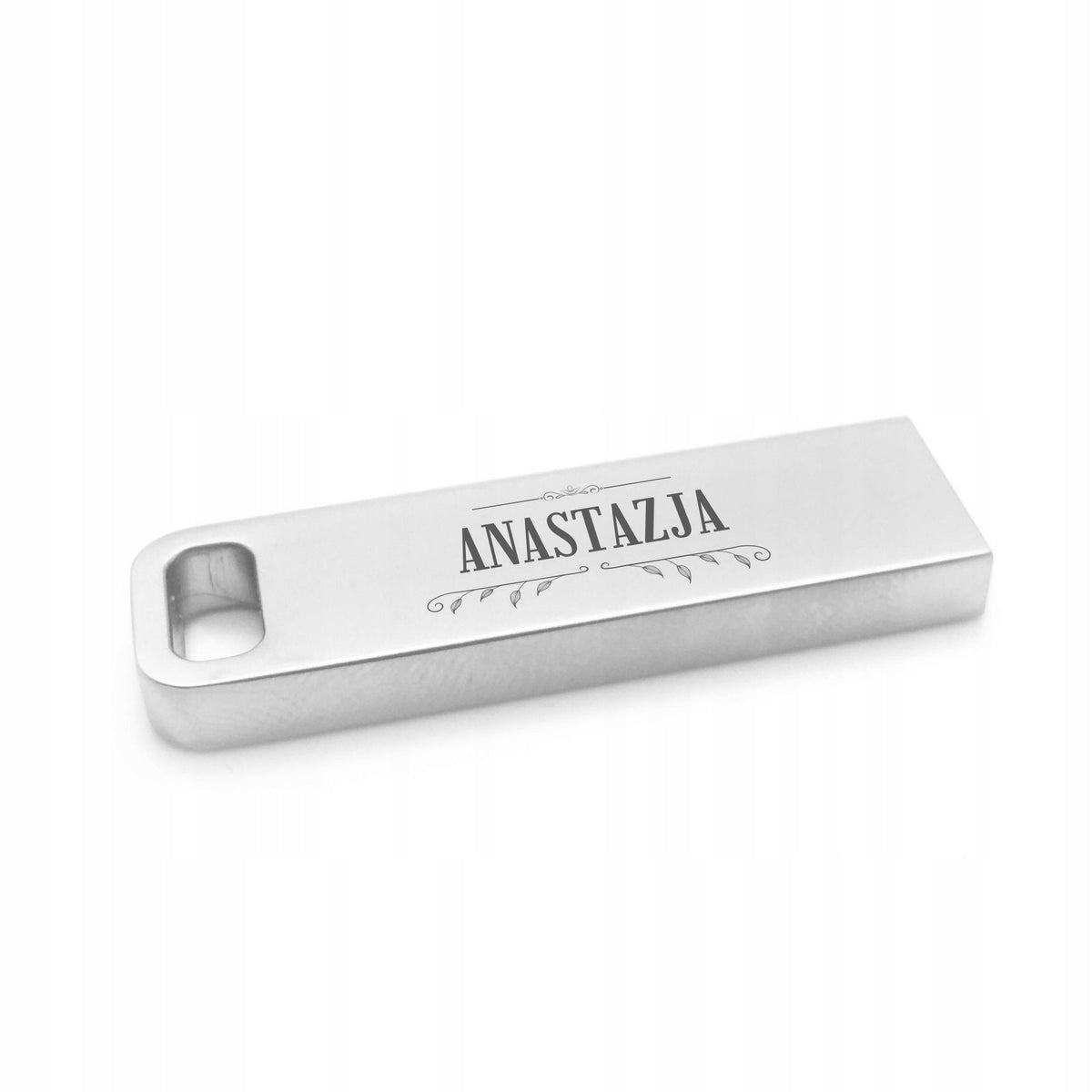 Metal flash drive mini RECTANGLE 16 GB USB 2.0 + NAME ENGRAVING FOR GIFT