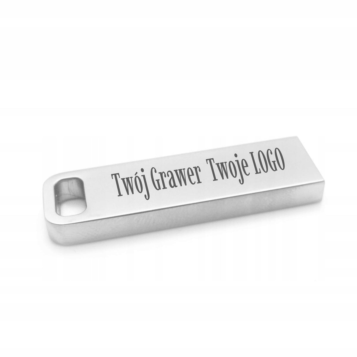Metal flash drive mini RECTANGLE 2 GB USB 2.0 + ENGRAVING LOGO COMPANY GADGET