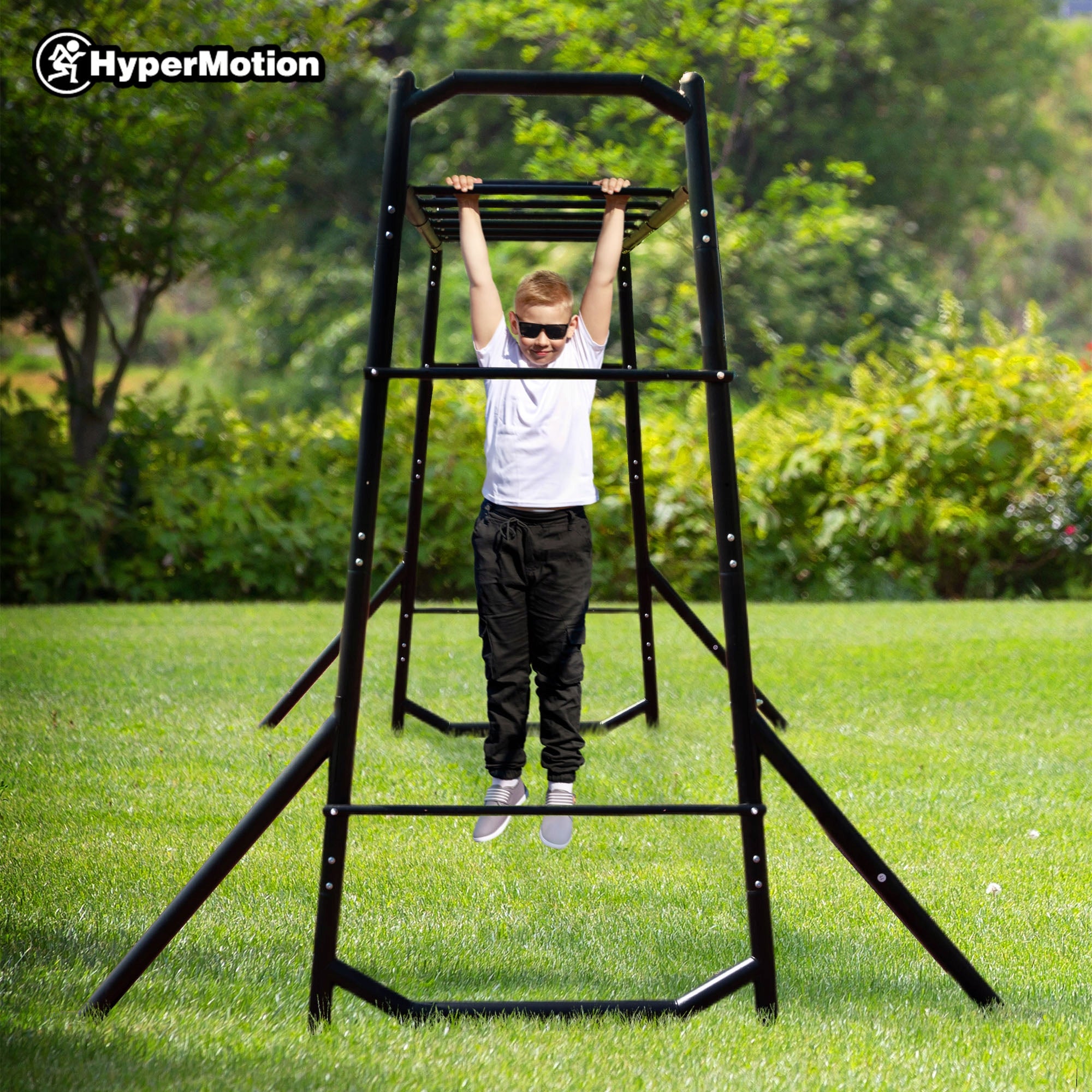 Metal gymnastic ladder HyperMotion 222 cm for garden 200 kg Kind metal