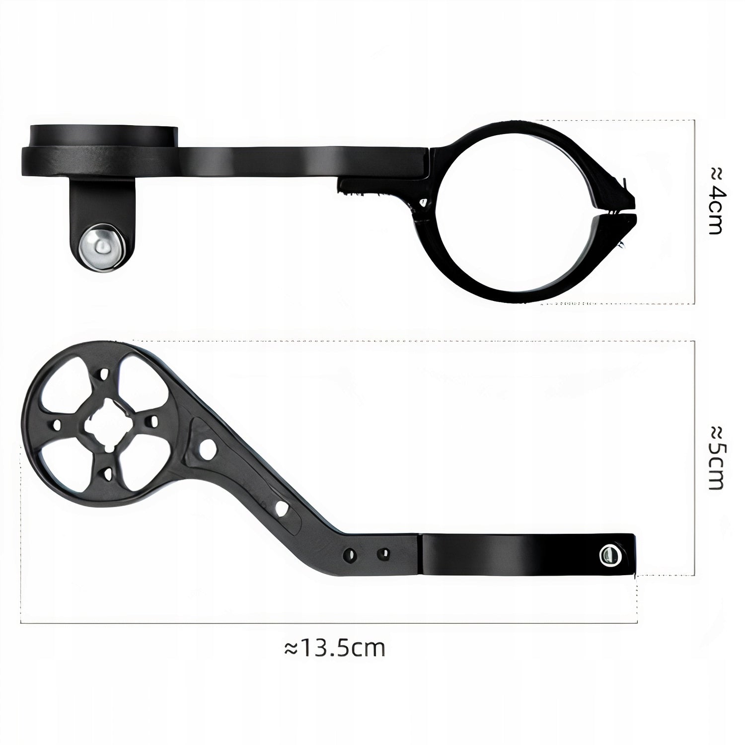 Metal holder for bicycle light Specter counter GARMIN GoPro camera For multipurpose