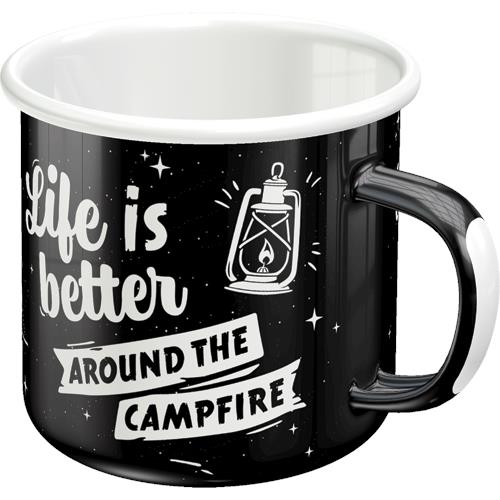 Metal mug for camping under tent gift Brand Nostalgic Art