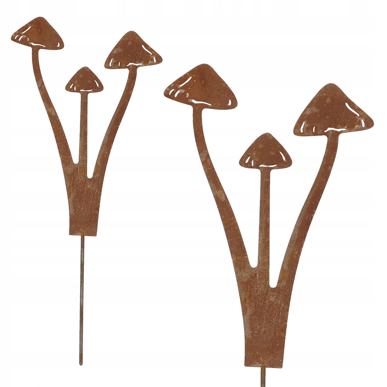 Metal mushrooms on peak h27 cm steel Corten for DRIVE Mushroom Ornament