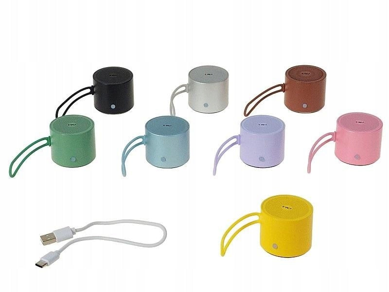 Metal speaker 4,6x4cm with USB cable