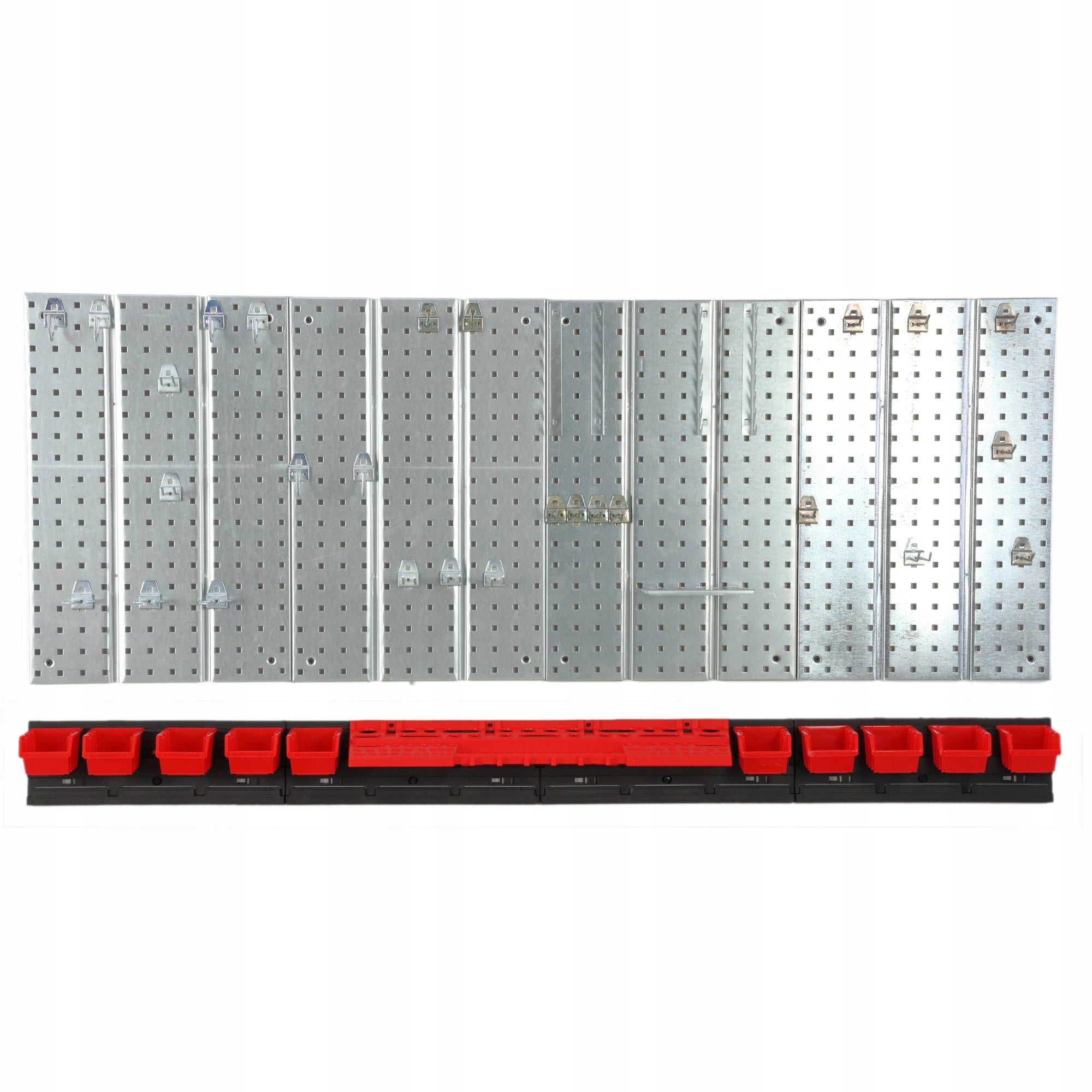 Metal tool board 1560 x 713 mm wall 10 cuvettes workshop garage EAN (GTIN) 5904865725083