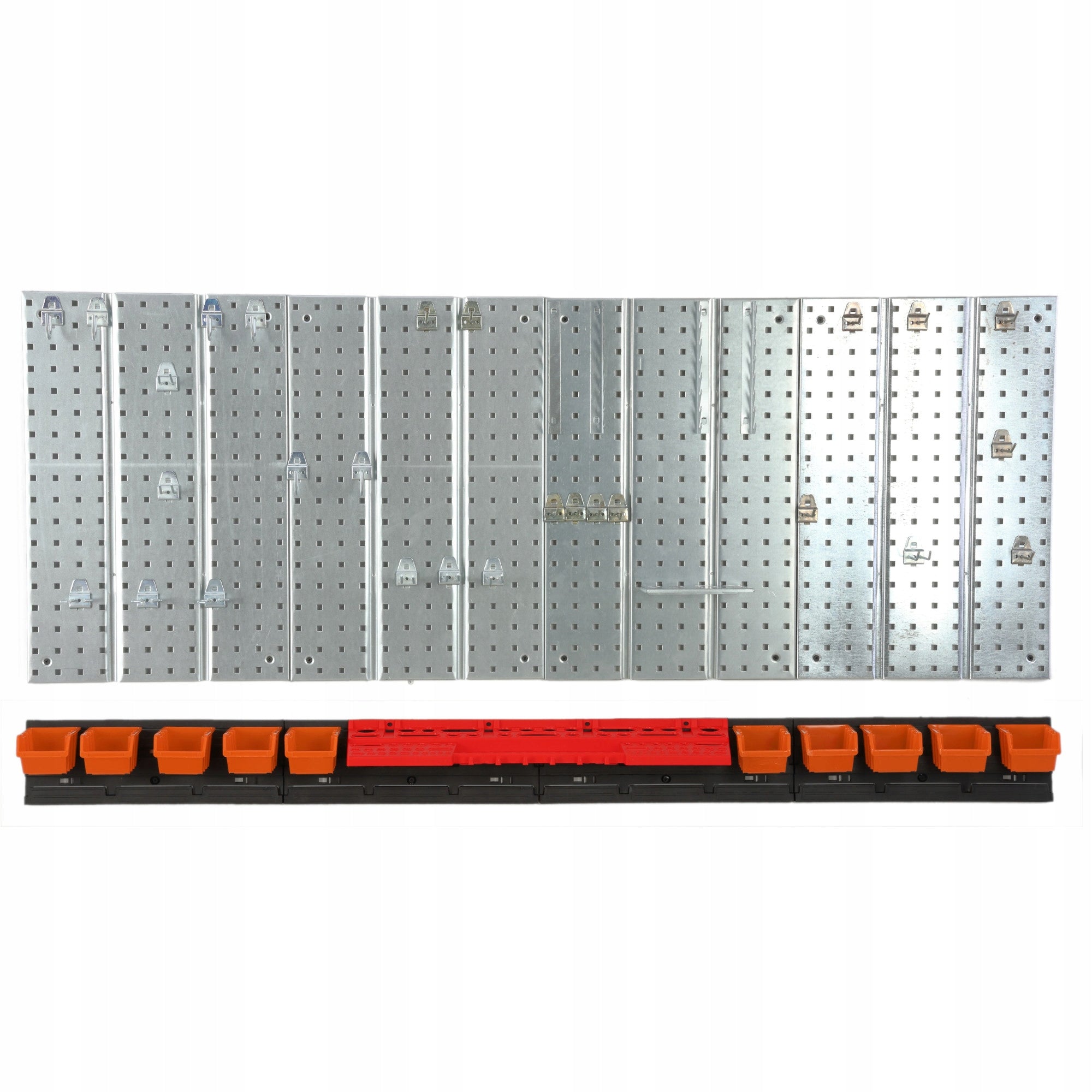 Metal tool board 1560 x 713 mm wall 10 cuvettes workshop garage EAN (GTIN) 5904865725090
