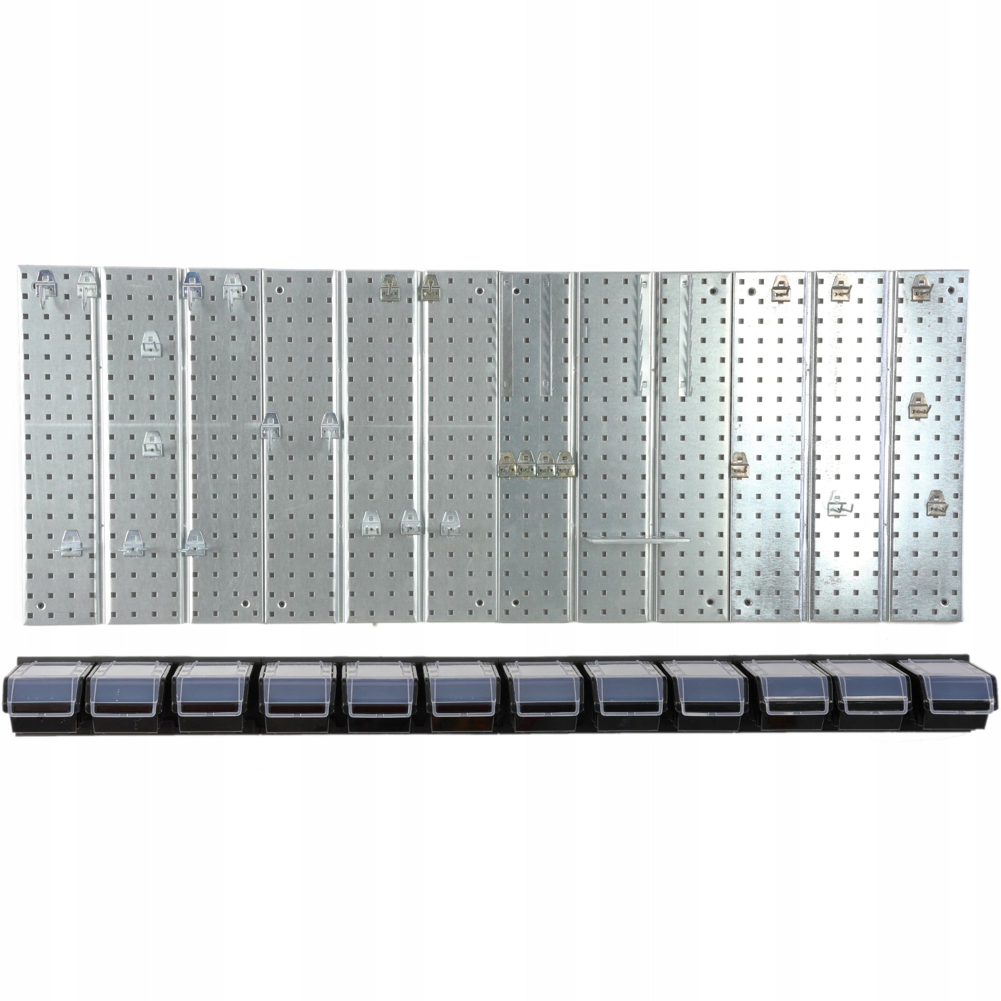 Metal tool board 1560 x 713 mm wall 12 cuvettes garage workshop EAN (GTIN) 5904865725069