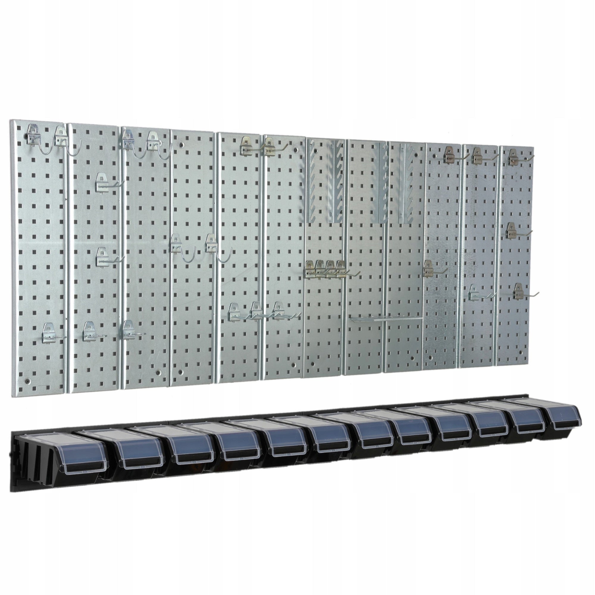 Metal tool board 1560 x 713 mm wall 12 cuvettes garage workshop Manufacturer code 5904865725069