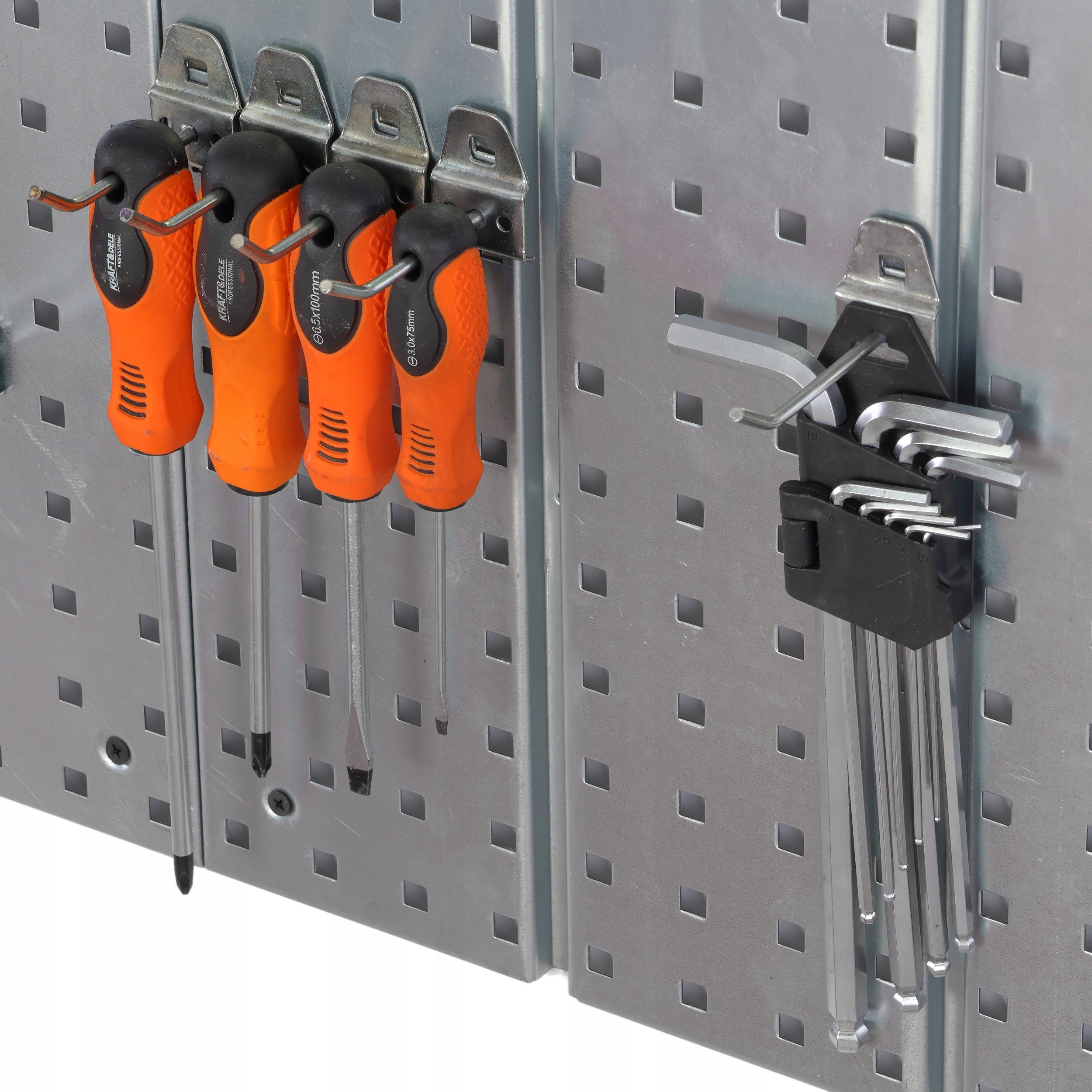 Metal tool board 1560 x 713 mm wall 14 cuvettes workshop garage EAN (GTIN) 5904865724970