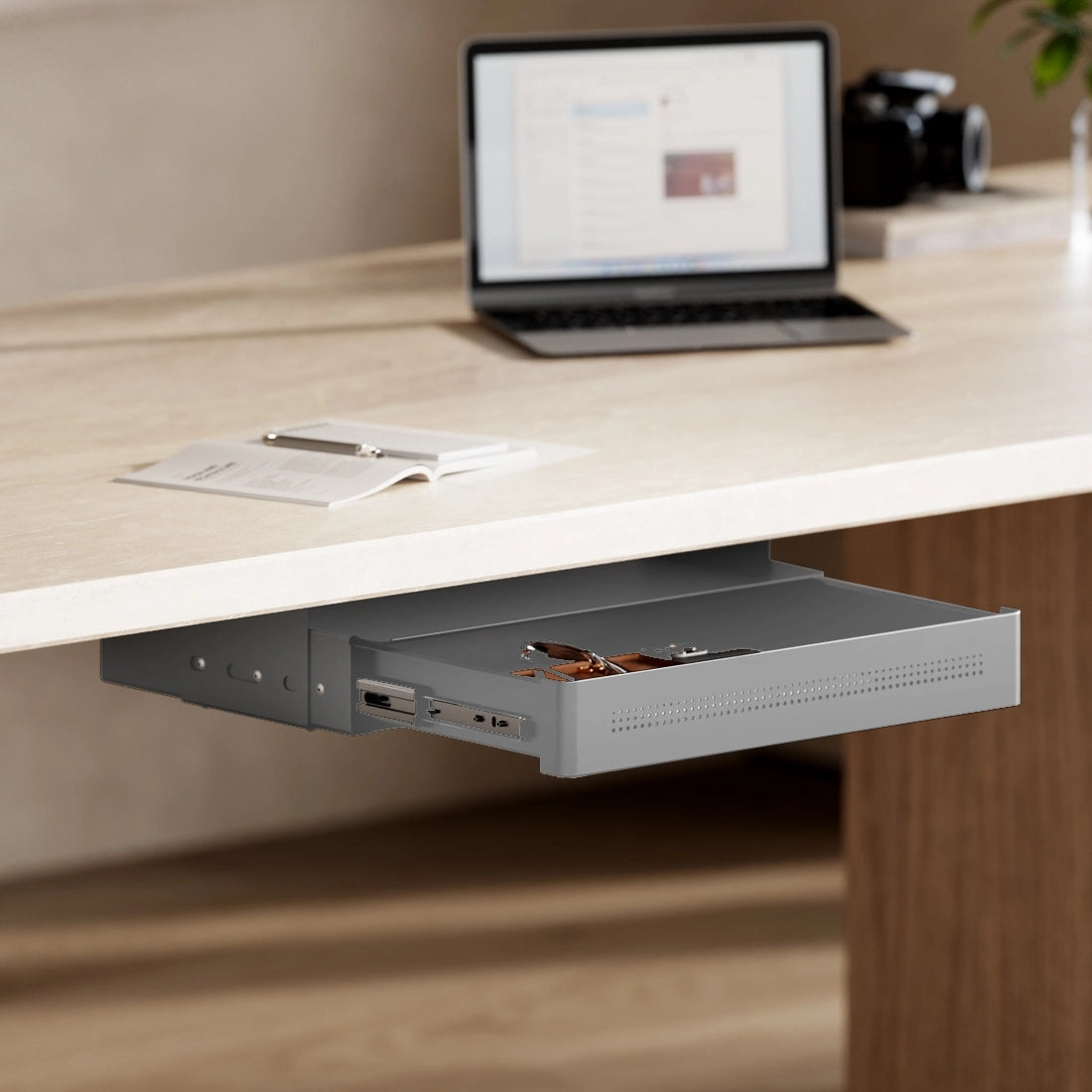 Metal undercounter drawer Spacetronik 8kg 48x30 SHELF grey Manufacturer code SPB143G