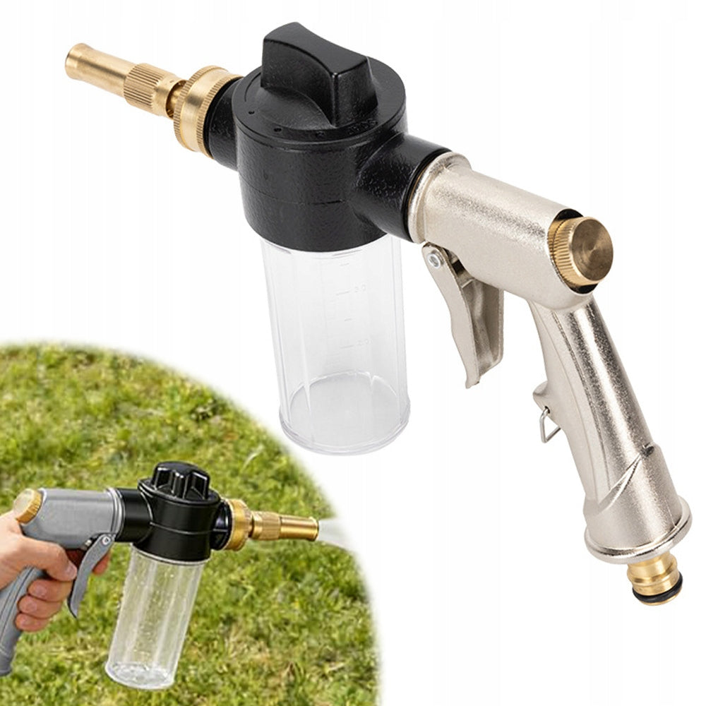 Metal water gun for washing the car and watering the garden nozzle adjustable