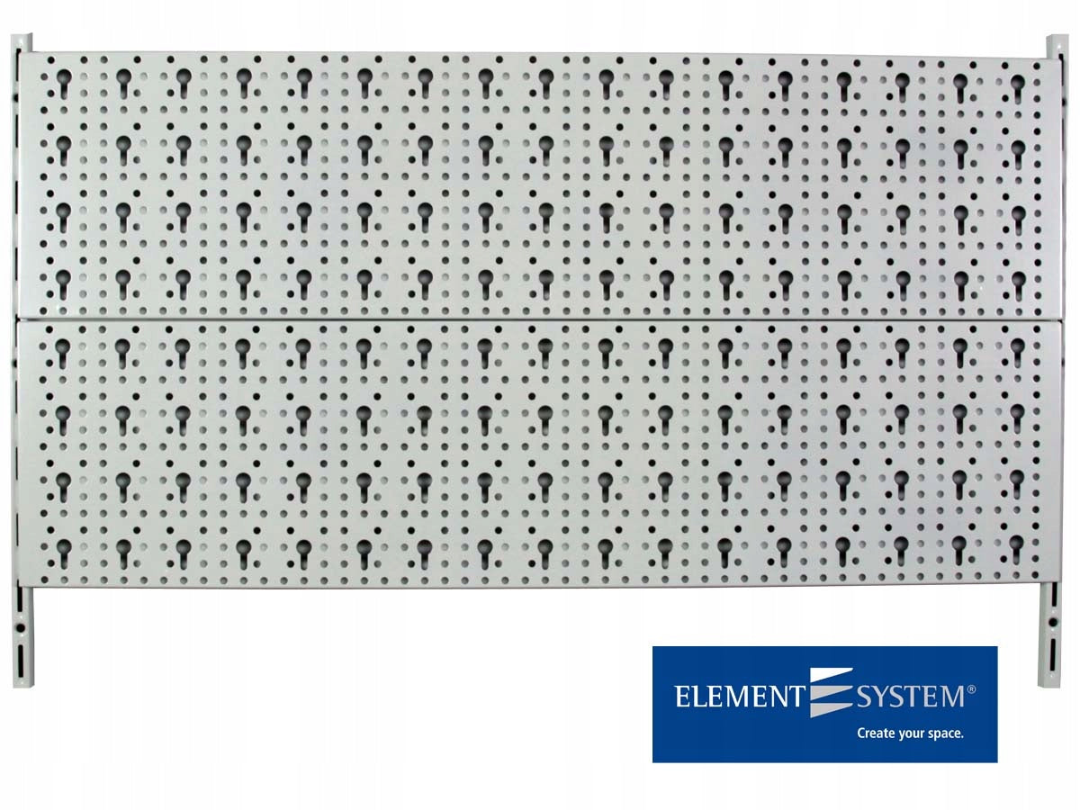 Metal workshop tool board STD Element System 80x40cm white Brand Element System