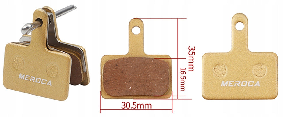 Metallic disc brake pads Meroca DS-01B Packaging status original