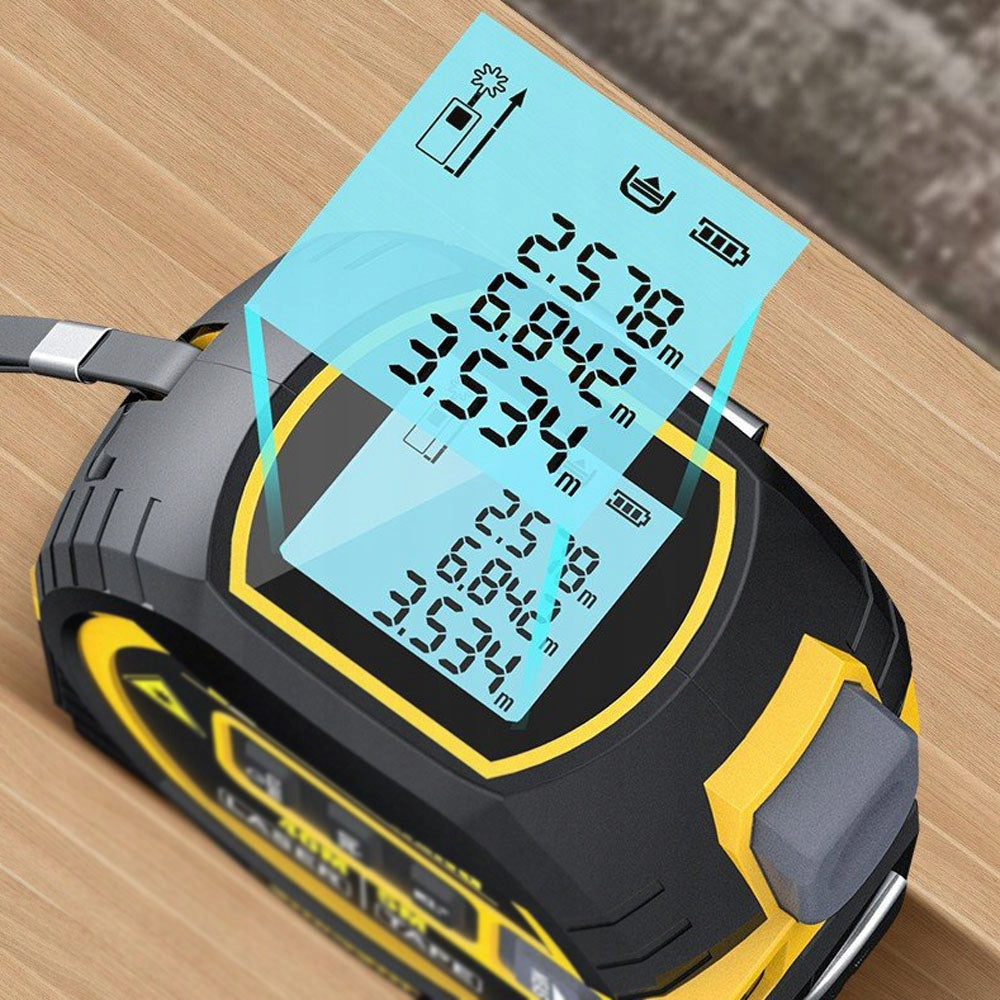 Meter Measure Expandable 500cm Digital Laser Rangefinder 40m Level 3in1 Length 5 m