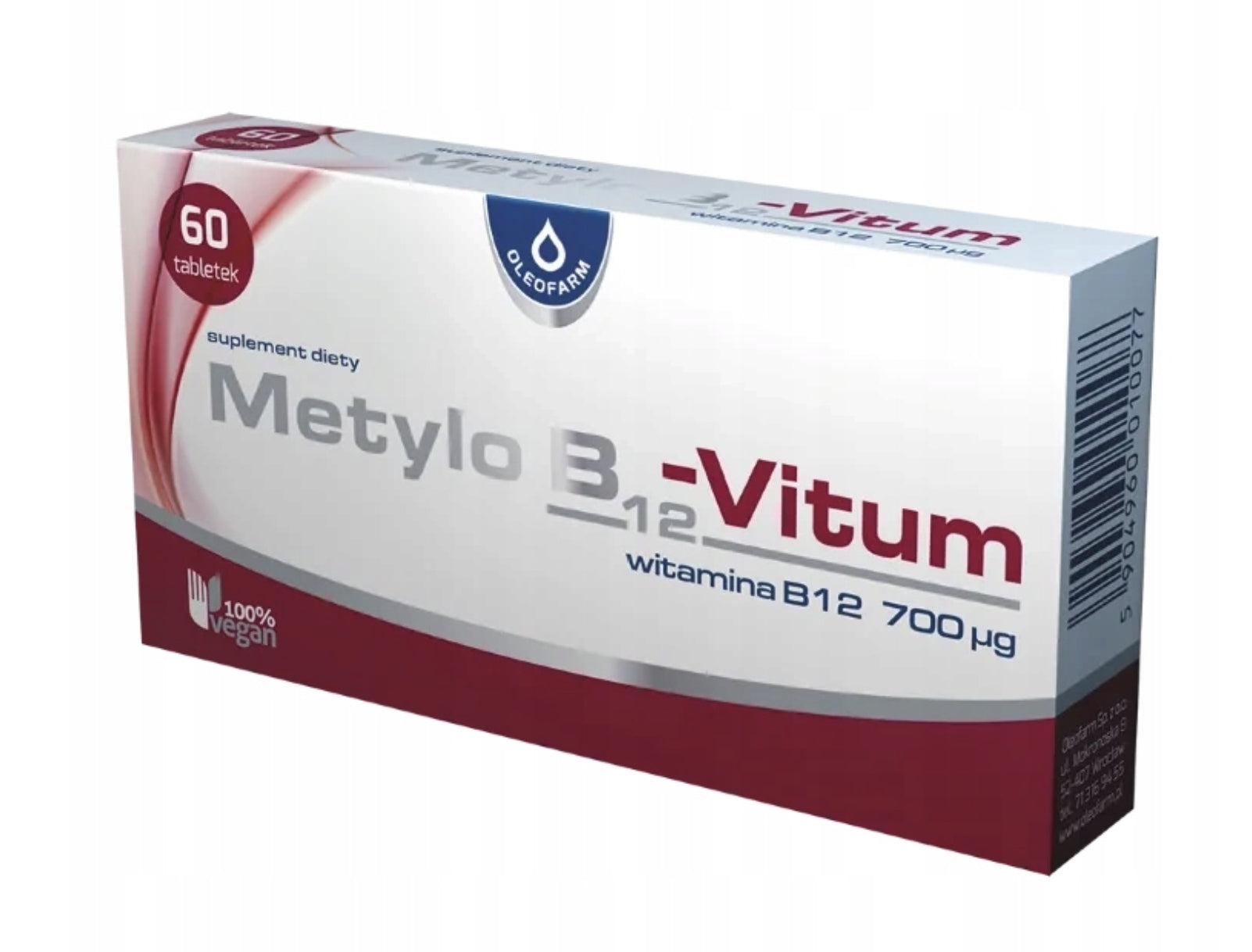 Methyl Vitamin B12 FOR THE NERVOUS SYSTEM ENERGY AND IMMUNITY Oleofarm