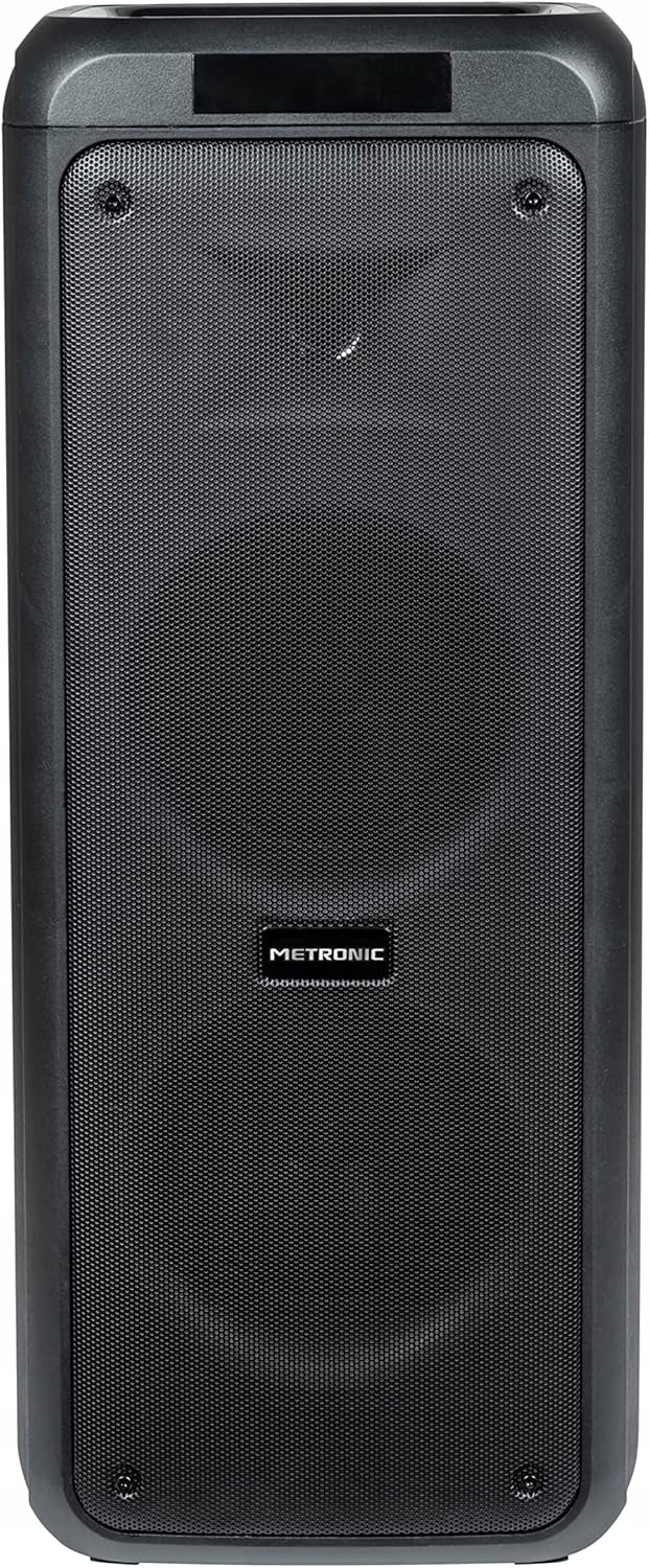 Metronic 477182 Bluetooth Speaker 600W Party XL LED USB MicroSD AUX Remote Control Manufacturer code 477182