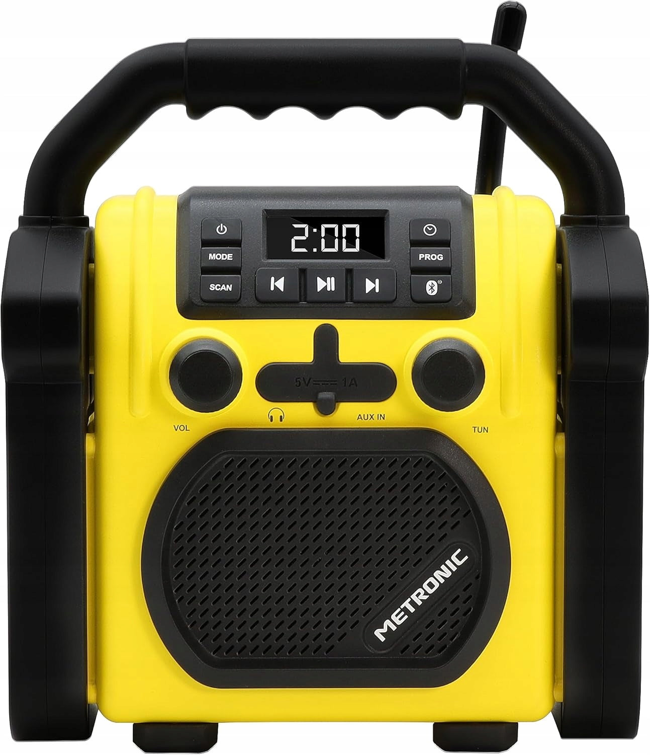 Metronic portable radio Bluetooth FM USB 30 W Yellow 477217 HIT ! Manufacturer code 477217