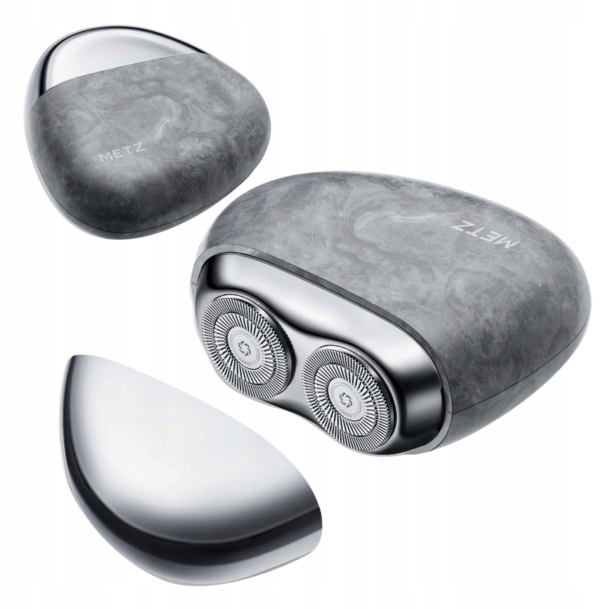 Metz Firm Stone Electric Razor IPX7 Wireless Shaver