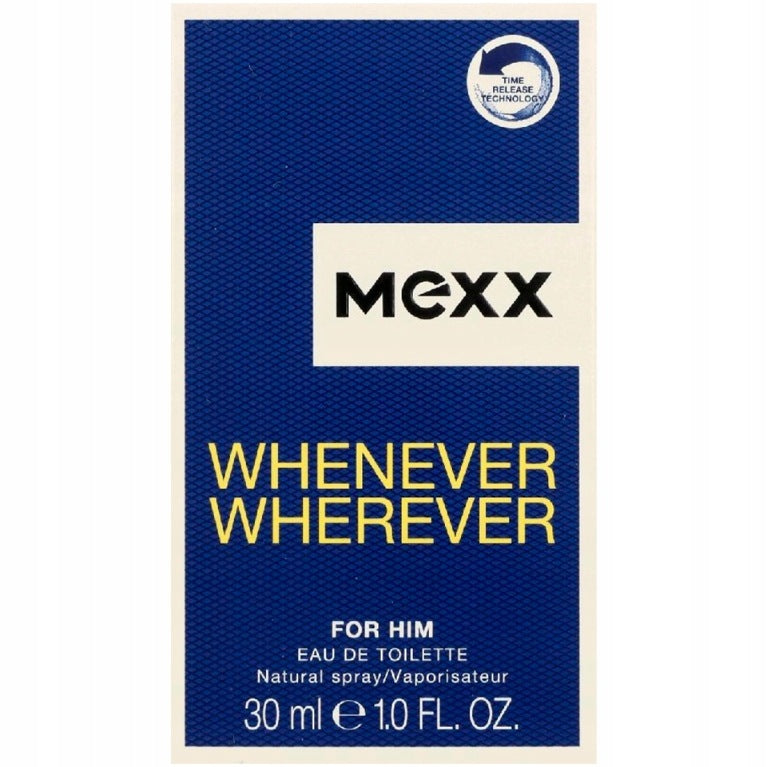 Mexx Whenever Wherever For Him eau de toilette male 30 ml Product weight with unit packaging 0.21 kg