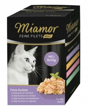 Miamor Feine Filets MINI Multibox MIX flavors cat sachet set 8x50g Manufacturer code 76021