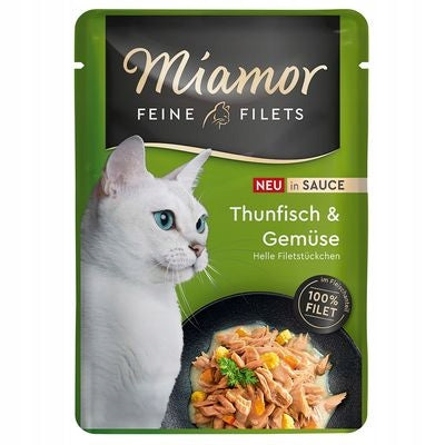 Miamor Feine Filets Tuna and Vegetables in Sauce Sachet 100 g