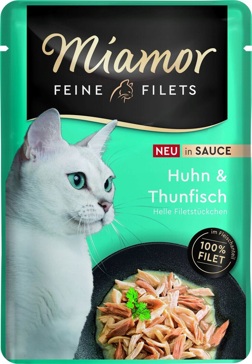 Miamor | Feine Filets in Sause | Sachet - Chicken and tuna in sauce 100g EAN (GTIN) 4000158748218