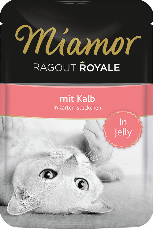 Miamor Ragout Royale in Jelly Cat food sachet 100g - Veal Brand Miamor