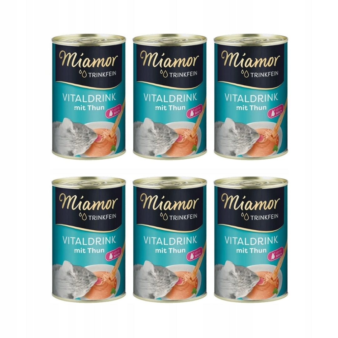 Miamor VITALDRINK cat drink TUNA CAN SET 6x135ml