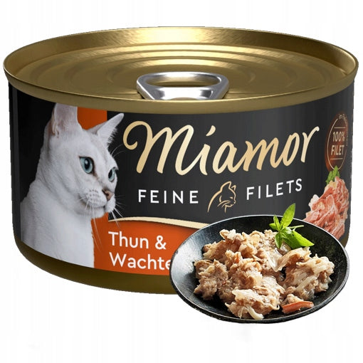 Miamor cat fillet tuna eggs quail 100g wet cat food