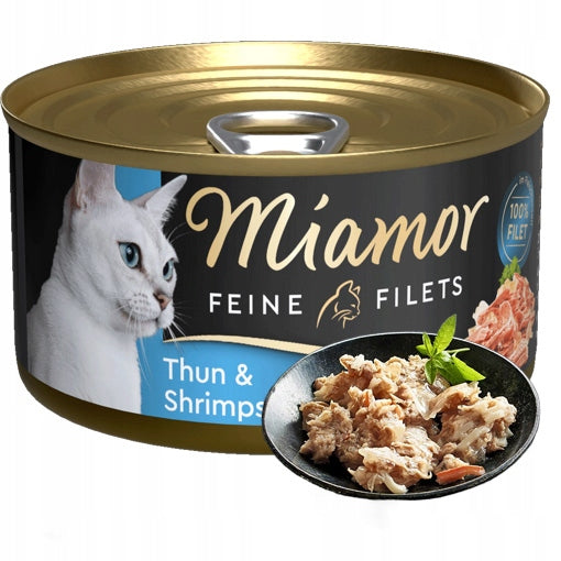 Miamor cat fillet tuna shrimp 100g wet cat food