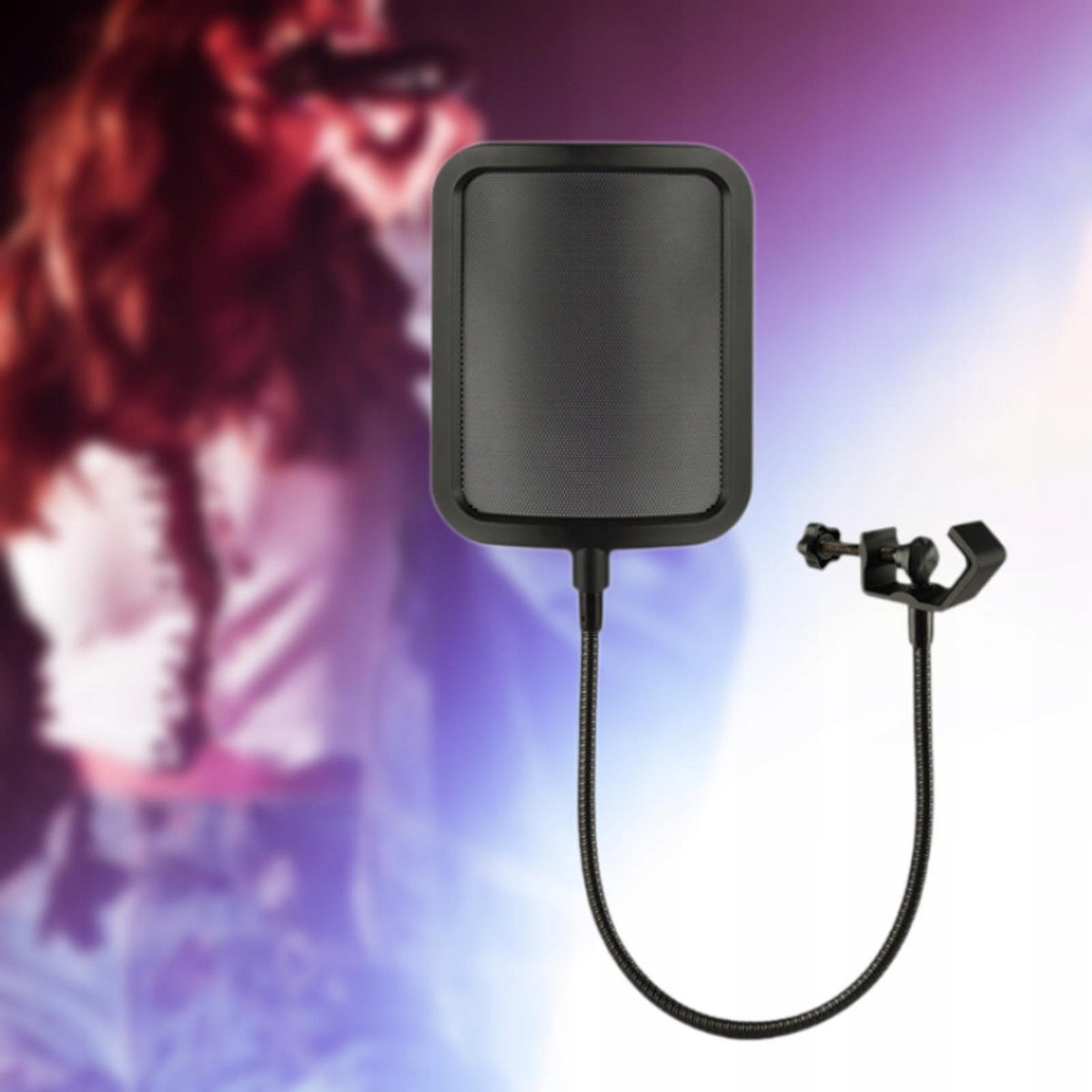 Mic Pops Filter Metal Mesh Stable Structure Mic Wind Pops Screen Microphone