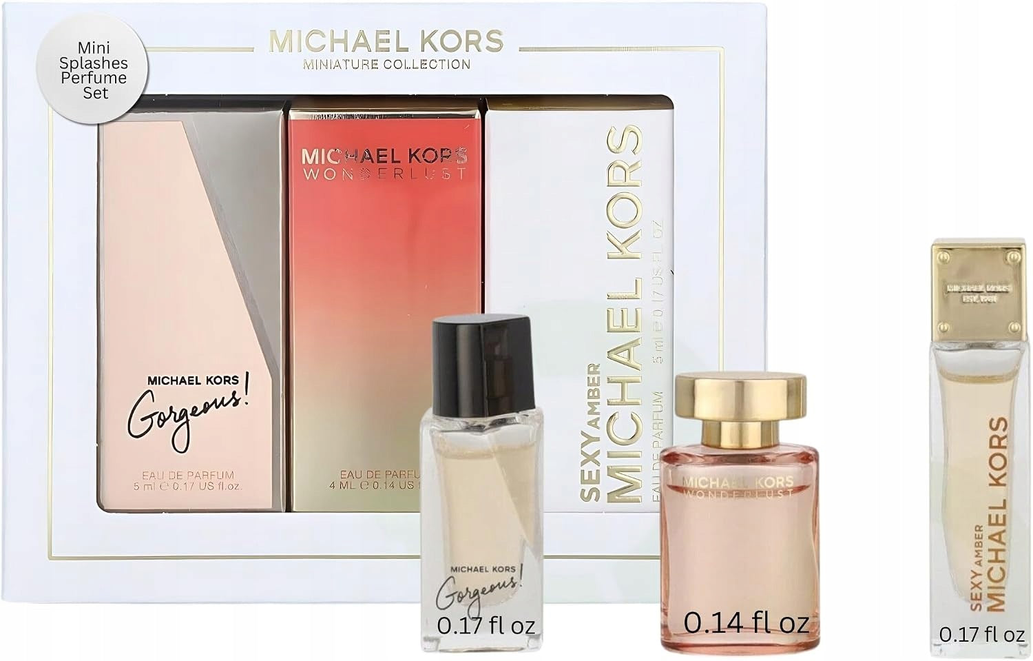 Michael Kors Miniature Collection perfume set 3x mini women ORIGINAL