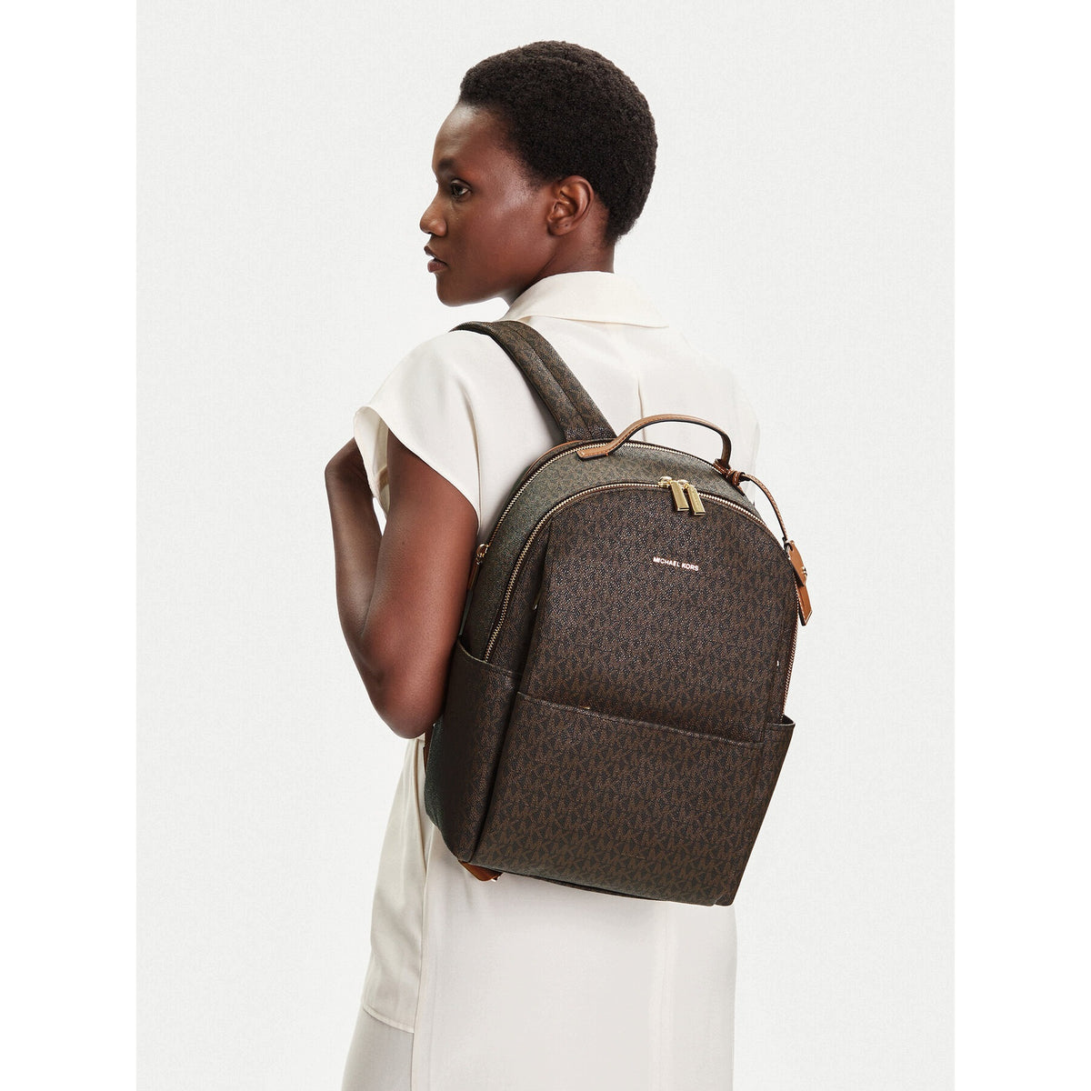 Michael Michael Kors Women's Backpack Brown 30T5G3XB3B Packaging status original