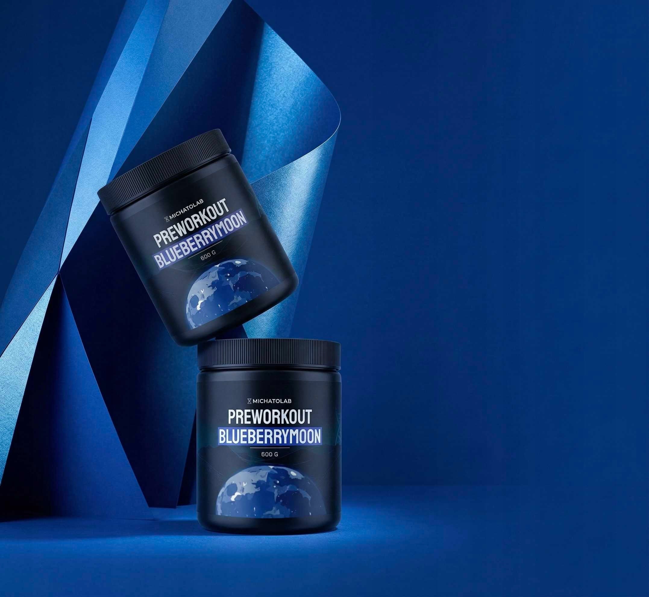 MichatoLab Preworkout 600g Borůvka | 8000mg Citrulin Nakopávač Pumpa Výkon Packaging status original
