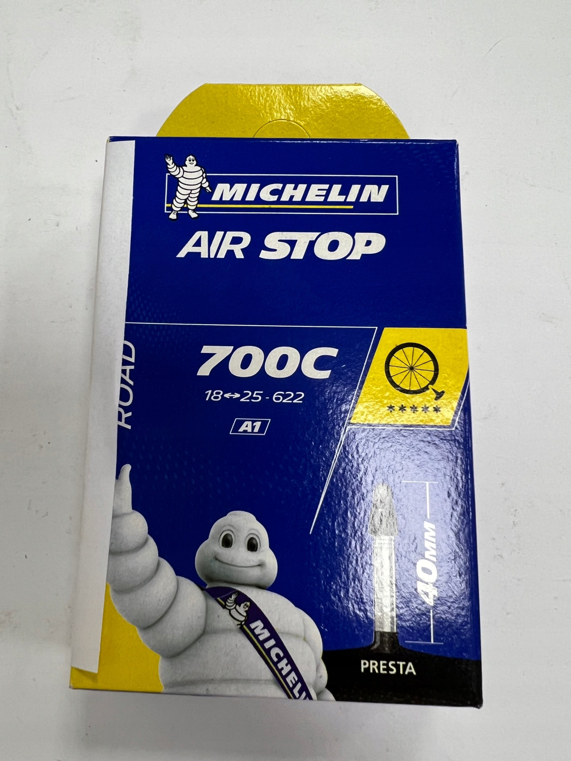 Michelin Airstop A1 700x18-25C 28” Presta 40 mm 18/25-622 road inner tube Manufacturer code 229650