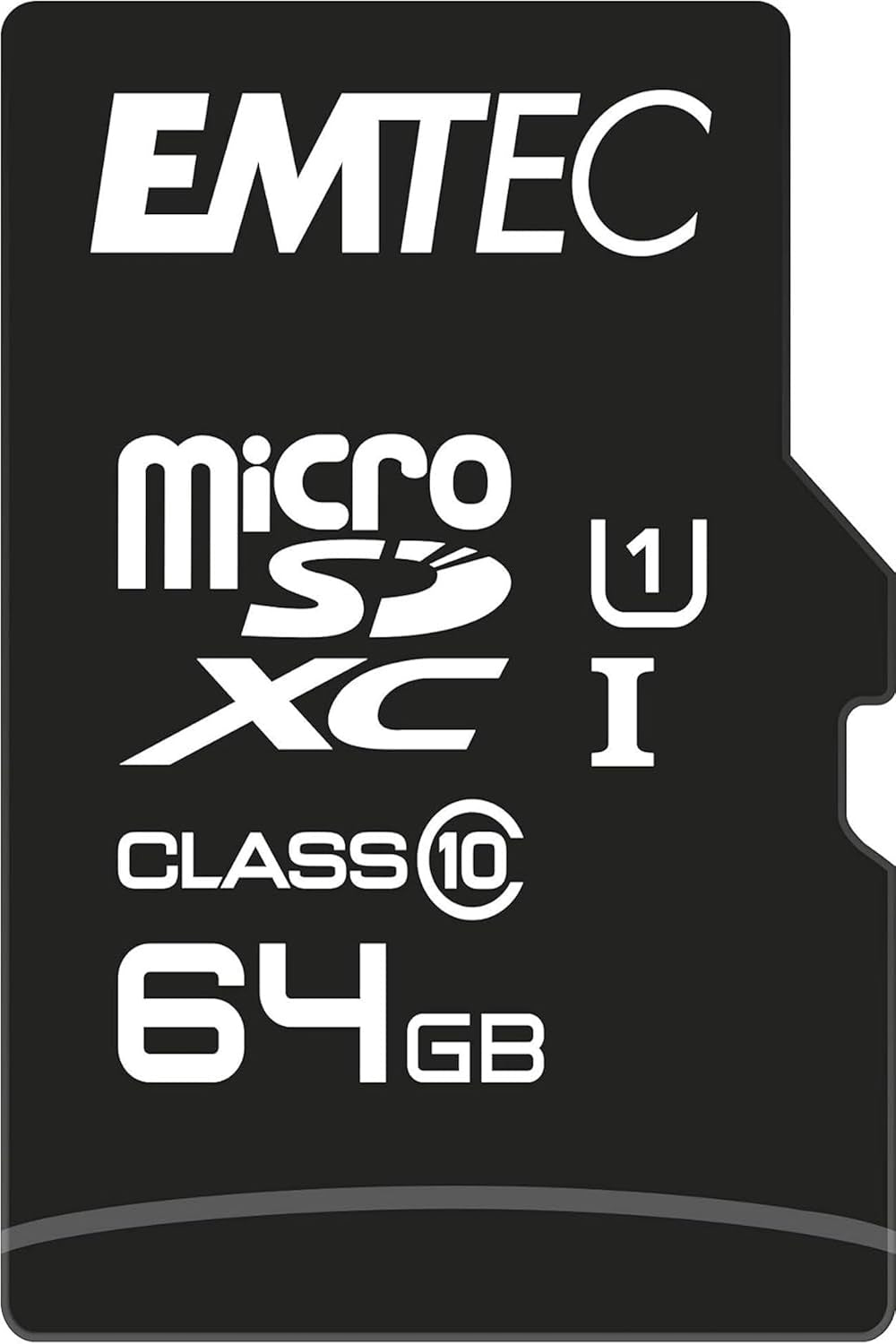 Micro SDXC 64GB Emtec U1 Class 10 85MBs SD Adapter Resistant Gold Manufacturer Emtec