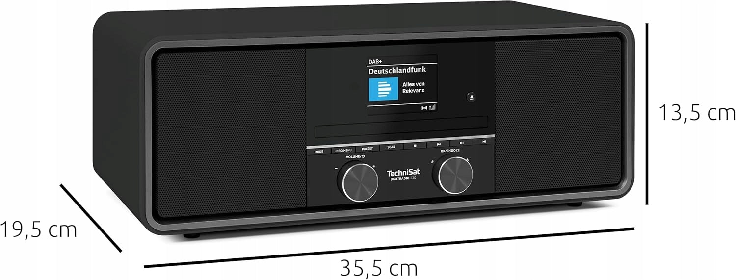 Micro Tower Radio Speaker CD Player Bluetooth DAB+ TechniSat PREMIUM Manufacturer code 330