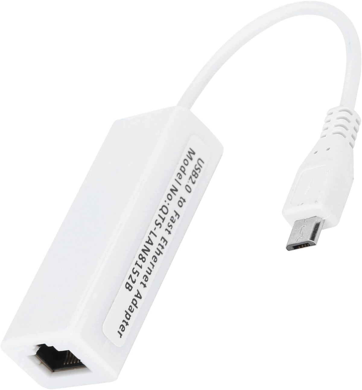 Micro USB to Ethernet RJ45 Adapter Gigabit 10/100 Mbps Manufacturer code ADAPTER MICRO USB ETHERNET RJ45 GIGABIT
