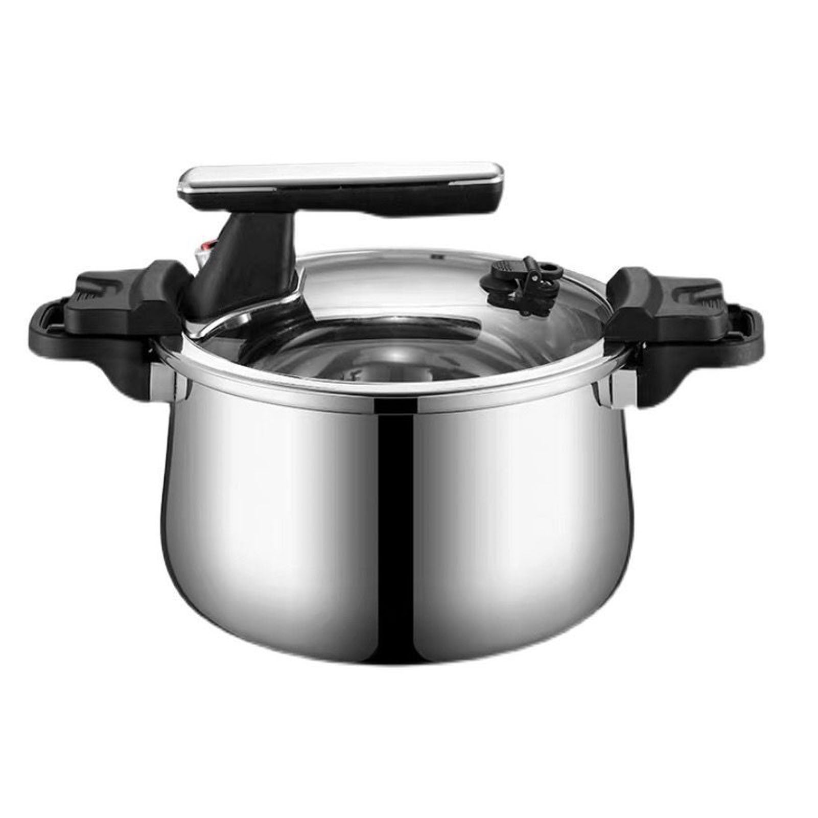 Micro pressure cooker, uniform heating 3-layer micropots made of nier steel Dominant color multicolor