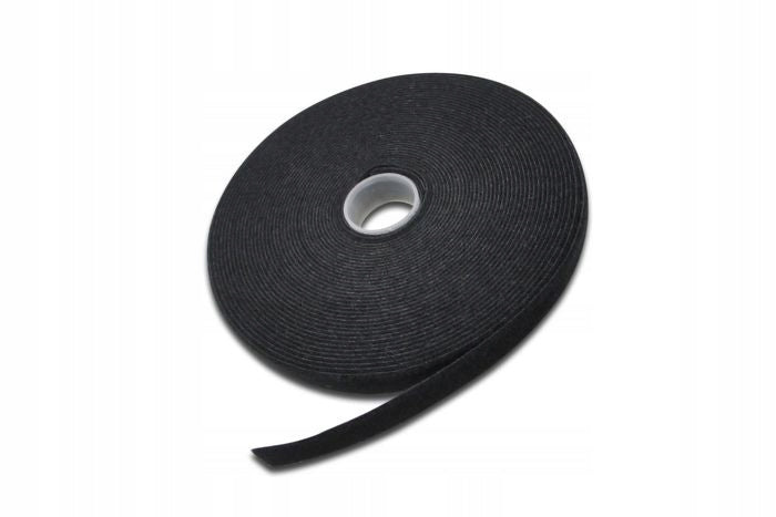 MicroConnect Velcro Tape 15mm, 10m, Black, CABLETAPE1