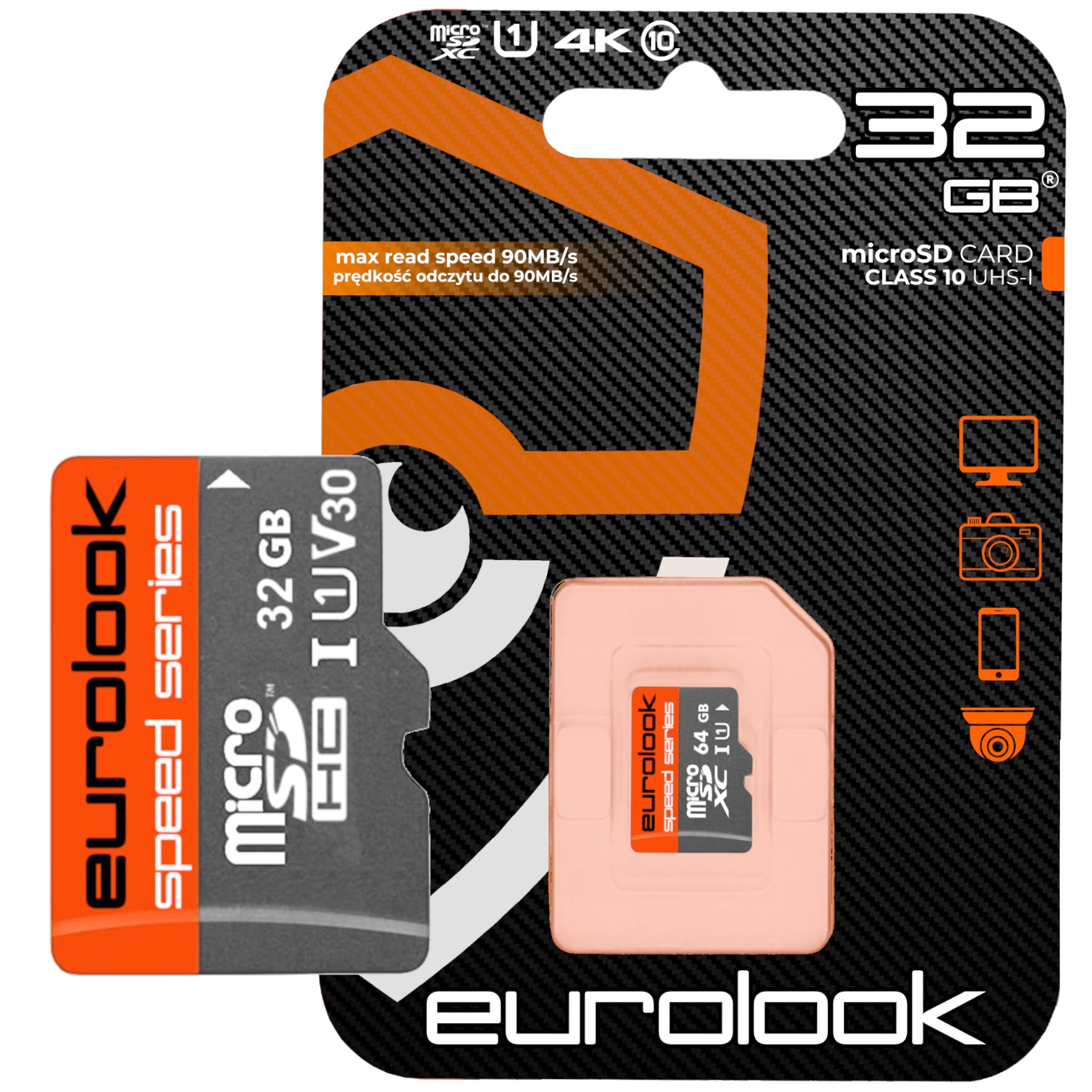 MicroSD Memory Card HC V30 U1 Class 10 32GB Dedicated For WiFI IP Cameras