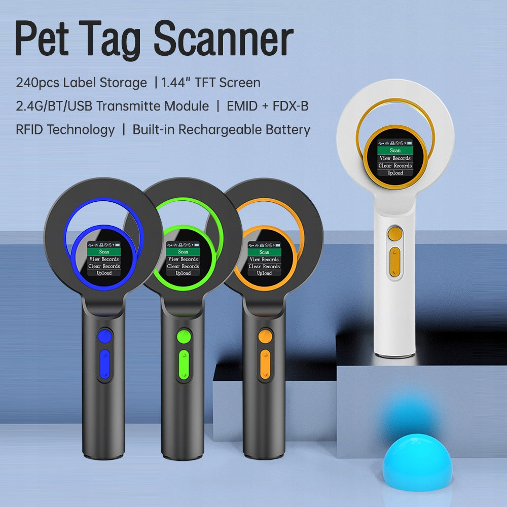 Microchip Tag PET Scanner RFID ID Reader Labels Animal LG