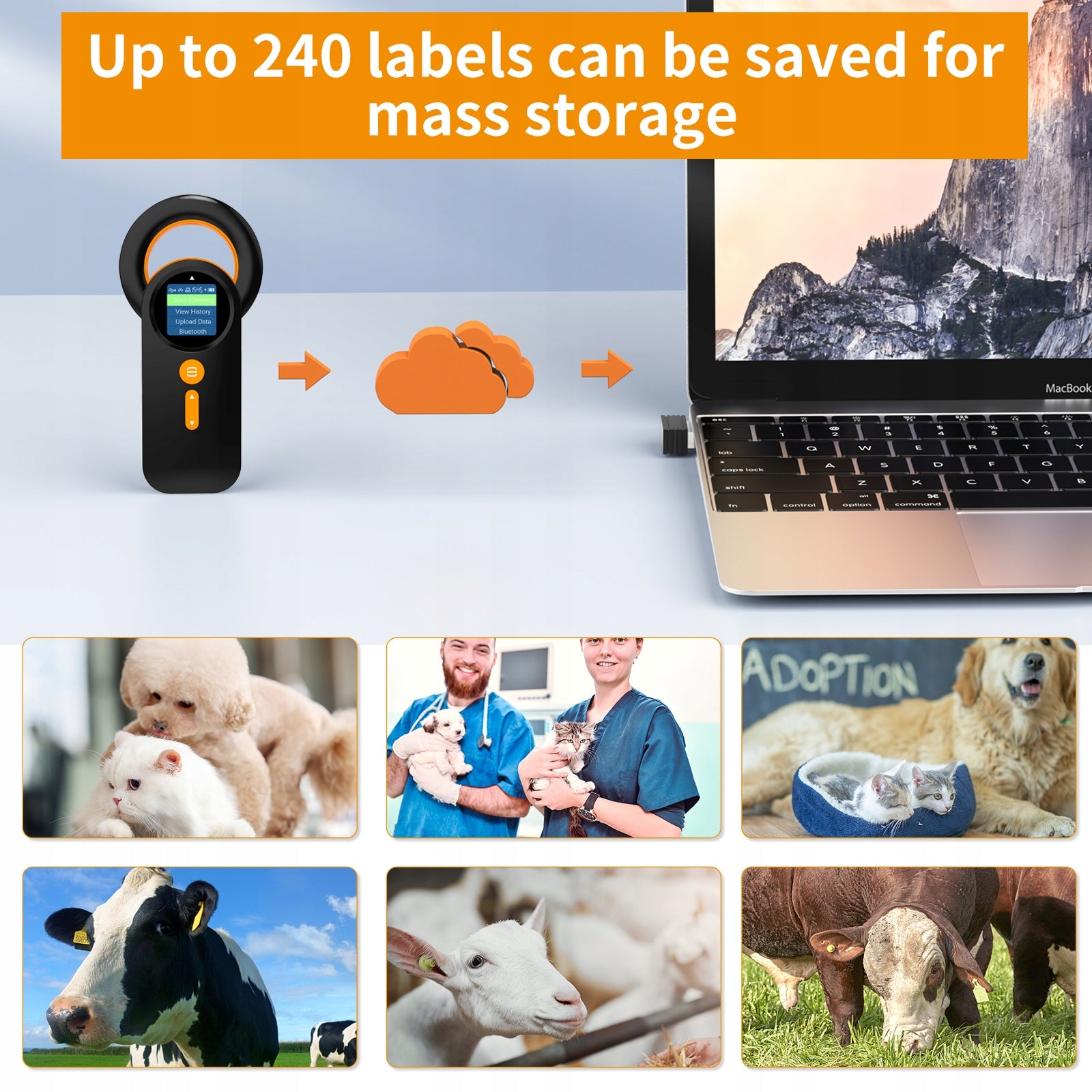 Microchip Tag PET Scanner RFID ID Reader Labels Animal N3 Printing technology other