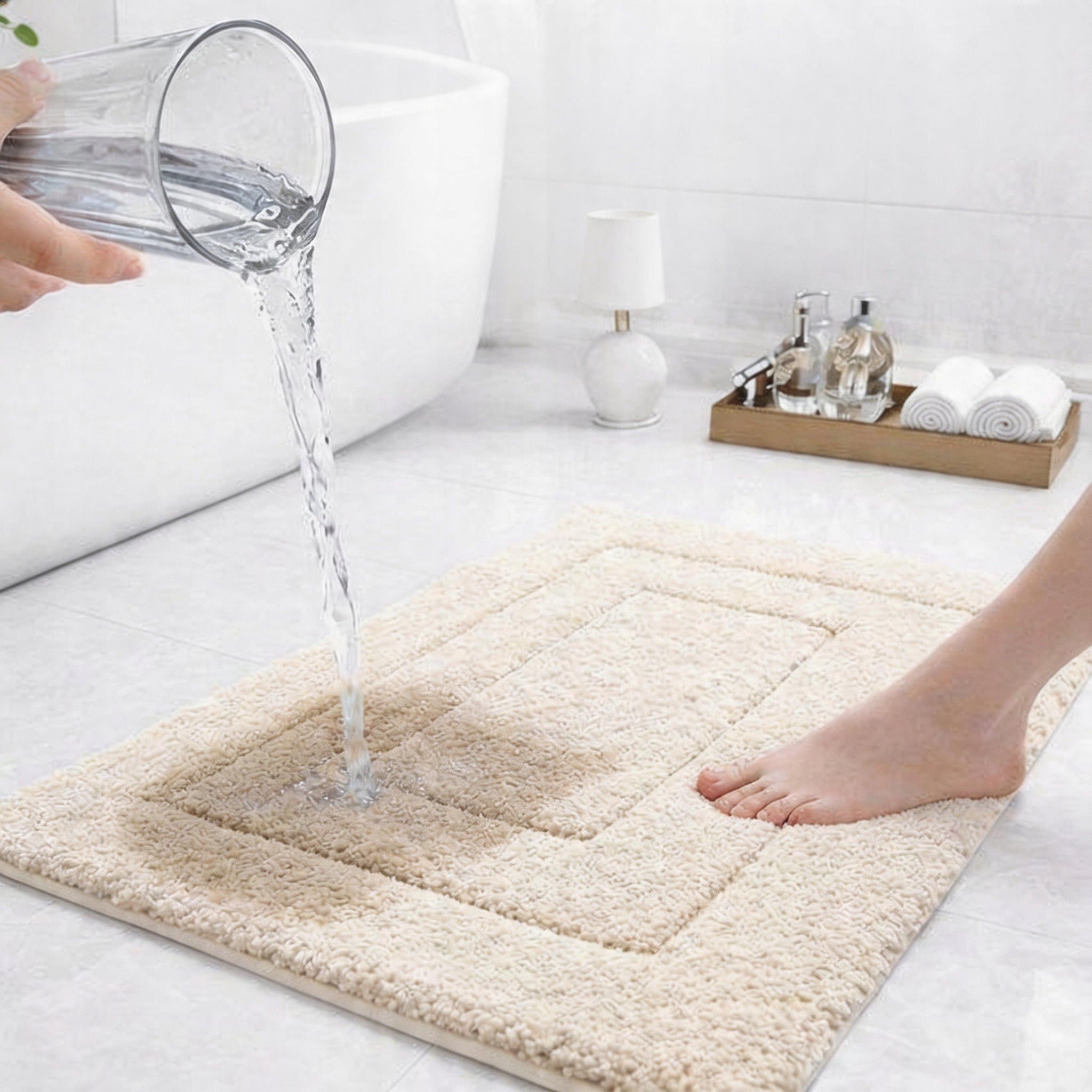 Microfiber Absorbent Bathroom Rug 80x50 cm Non-Slip Manufacturer code B80