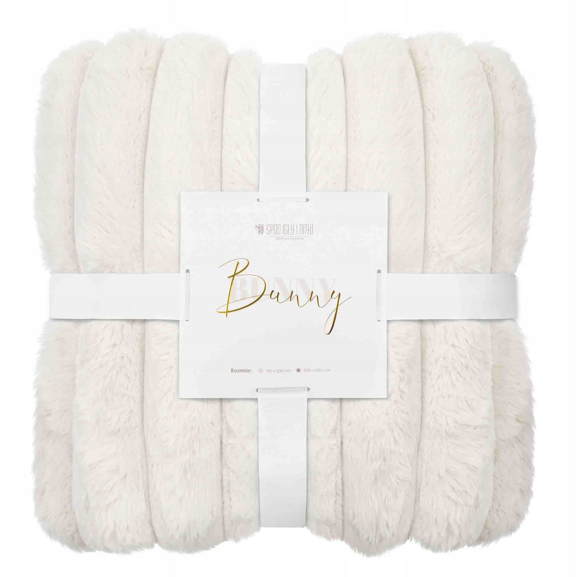 Microfiber Blanket 150x200 Bunny Cream Fur Fluffy