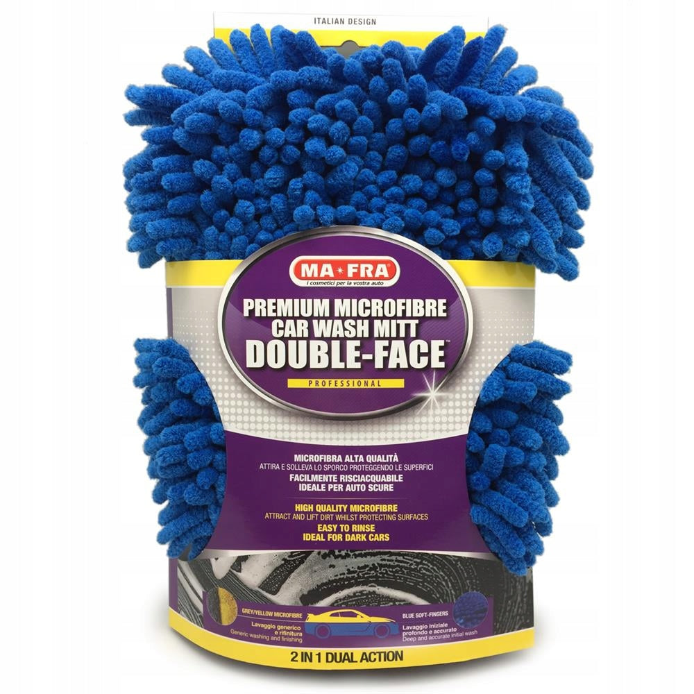 Microfiber Car Wash Glove Double Sided DOUBLE FACE Mafra Packaging status original